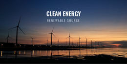 Clean Energy - Ecommerce Template