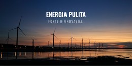 Energia Pulita Modello HTML5