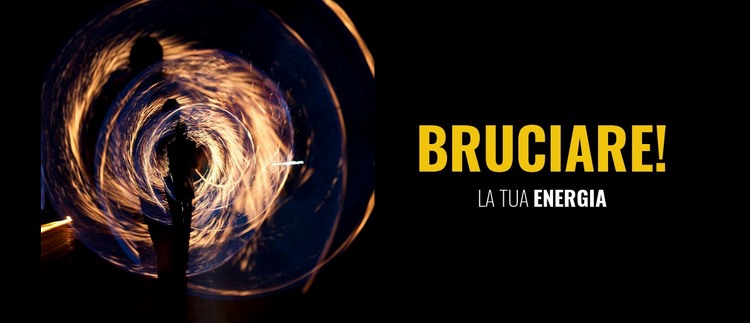 Brucia la tua energia Modello Joomla