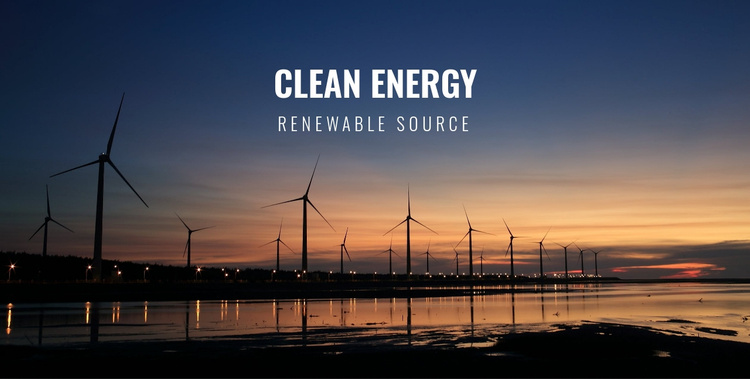 Clean energy Joomla Template