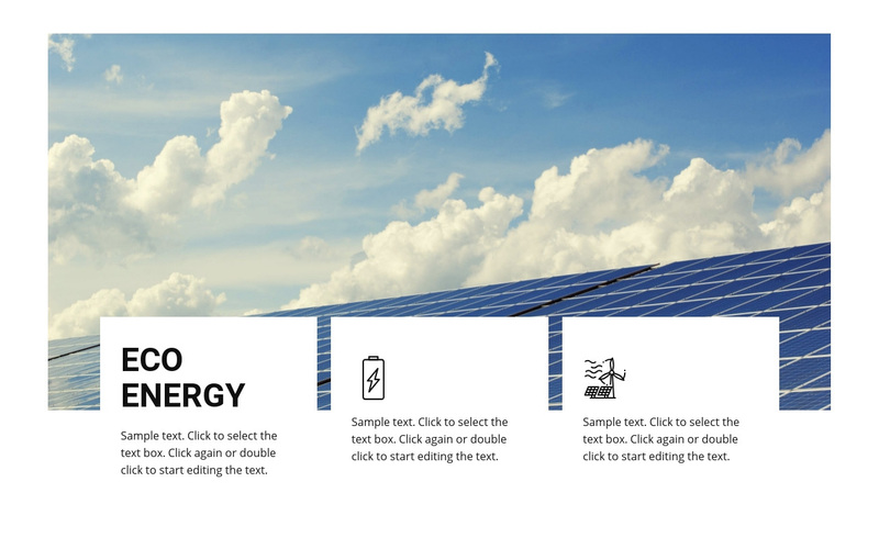 Eco energy Squarespace Template Alternative