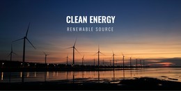 Clean Energy - Beautiful Static Site Generator