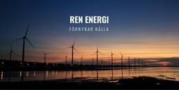 Ren Energi - Färdigt Webbplatstema