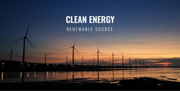 Clean Energy - Responsive Website Templates