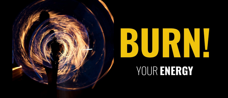Burn your energy Web Page Design