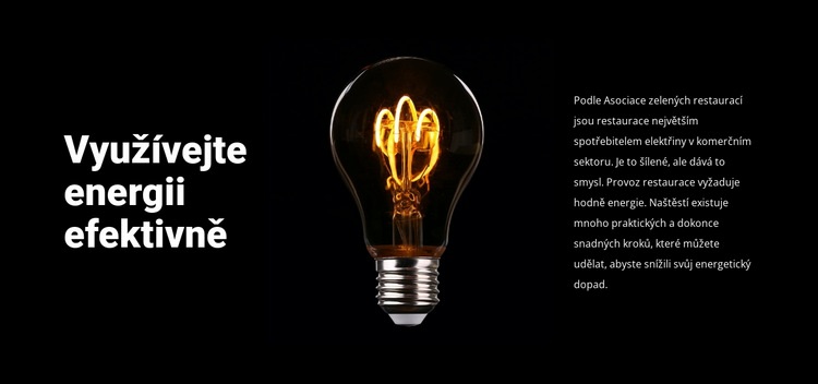 Energeticky úsporné žárovky Téma WordPress