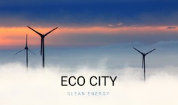 Eco Stad Eenvoudige CSS-Sjabloon