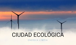 Ciudad Ecológica: Maqueta De Sitio Web Moderno