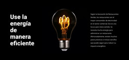 Lámparas Ahorradoras De Energía - Descarga De Plantilla HTML