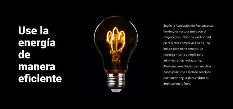 Lámparas ahorradoras de energía Plantilla Joomla