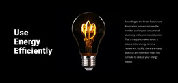 Energy-Saving Lamps - HTML Page Maker