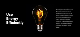 Energy-Saving Lamps - Website Design