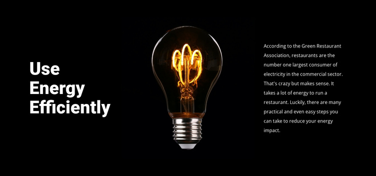 Energy-saving lamps Joomla Template