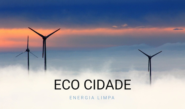 Eco cidade Modelos de construtor de sites