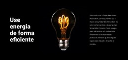 Lâmpadas Economizadoras De Energia - Maquete De Webdesign
