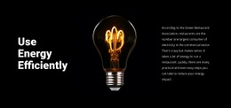 Energibesparande Lampor - HTML Page Maker