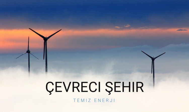 Çevreci şehir Şablon