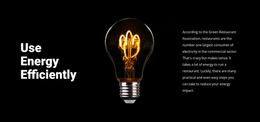 Energy-Saving Lamps - Best Website Template