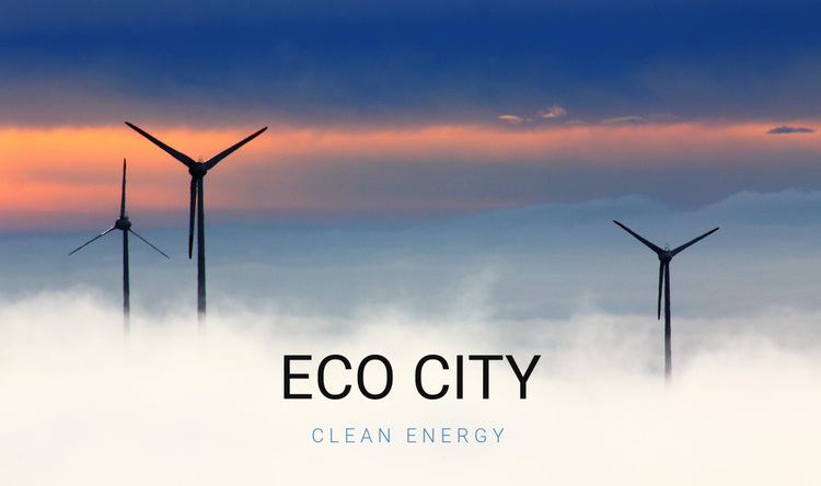Eco stad Website ontwerp