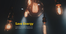 The Best HTML5 Template For Save Energy