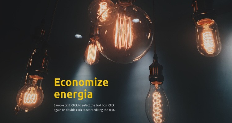 Economize energia Design do site