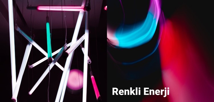 Renkli enerji CSS Şablonu