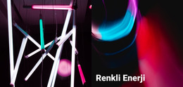 Renkli Enerji Için HTML Sayfası