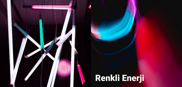 Renkli enerji HTML5 Şablonu