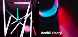 Renkli Enerji - Modern Site Tasarımı