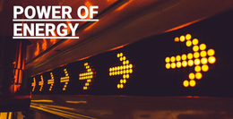 Power Of Energy - Beautiful Web Page Design