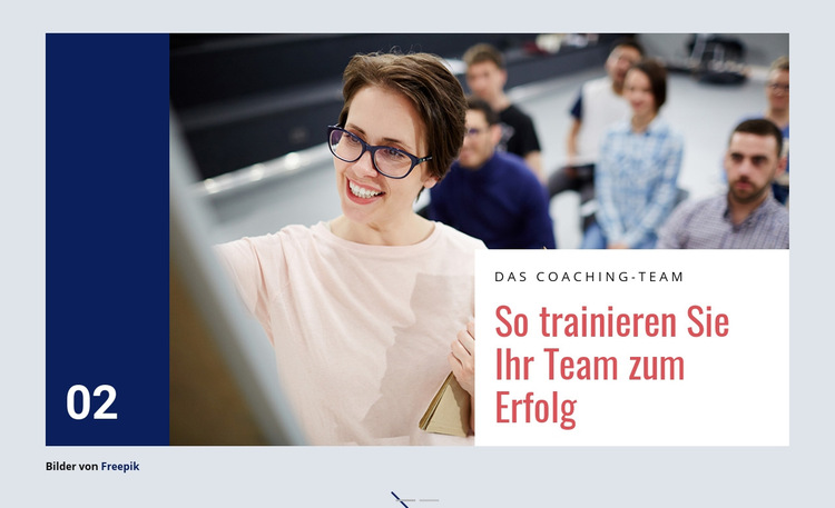 Coaching ist ein kraftvoller Prozess Website-Vorlage