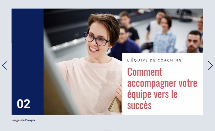 Le coaching est un processus puissant Conception de site Web