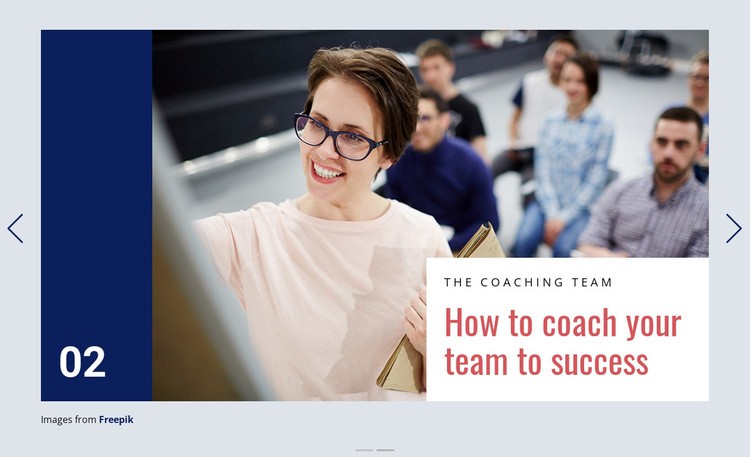 A coaching erőteljes folyamat Html Weboldal készítő