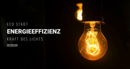 Energieeffizienz - Kostenlose Website-Vorlage