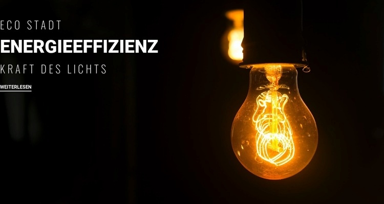 Energieeffizienz Website design