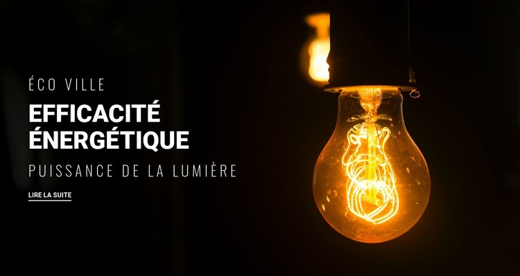 Efficacité énergétique Créateur de site Web HTML