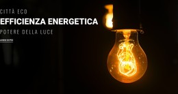 Efficienza Energetica Modello Di Sito Web HTML CSS