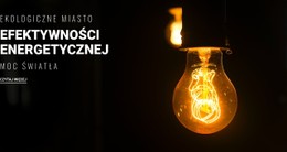 Efektywności Energetycznej Szablon Strony Internetowej HTML CSS