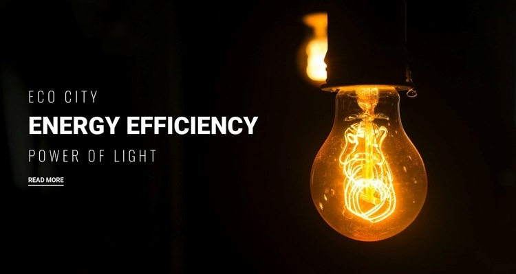 Energieffektivitet Html webbplatsbyggare