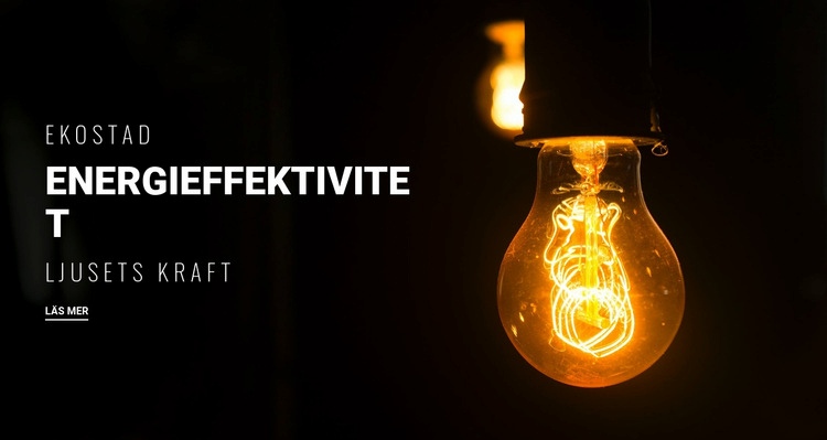 Energieffektivitet HTML-mall