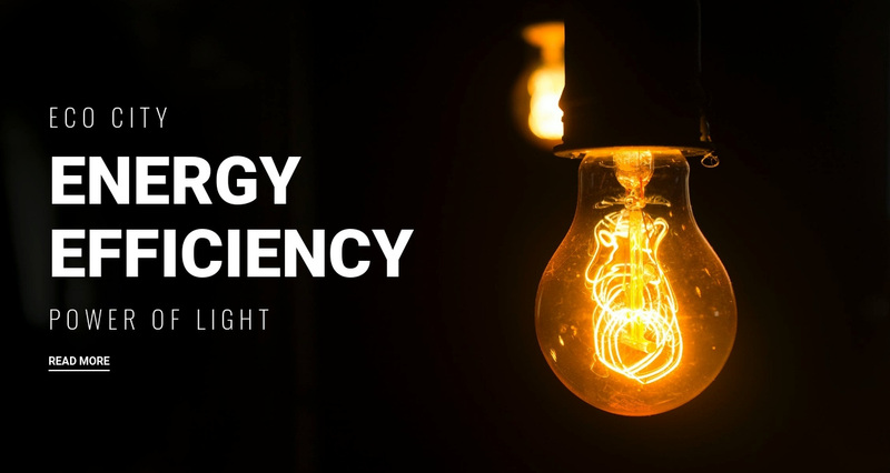 Energy efficiency  Web Page Design
