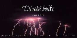 Energie Divoké Bouře – Bezplatná Šablona