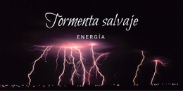 Energía De Tormenta Salvaje - Plantilla Gratuita