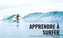 Modèle De Conception Gratuit Pour Apprenez À Surfer En Australie