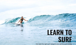 Leer Surfen In Australië - HTML-Sjabloon Downloaden