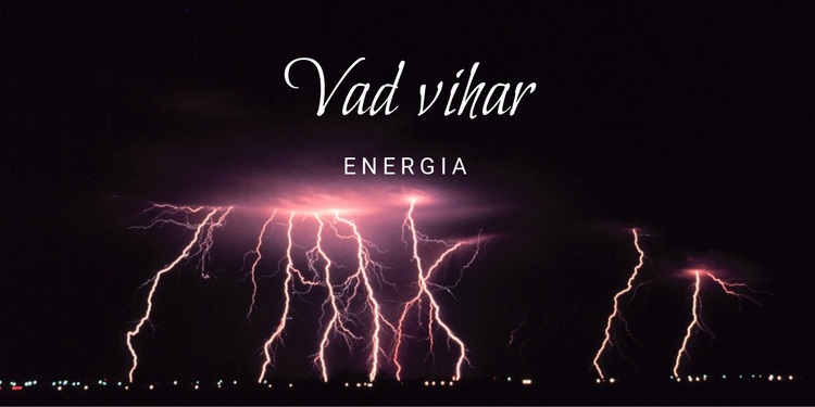 Vad vihar energiája CSS sablon