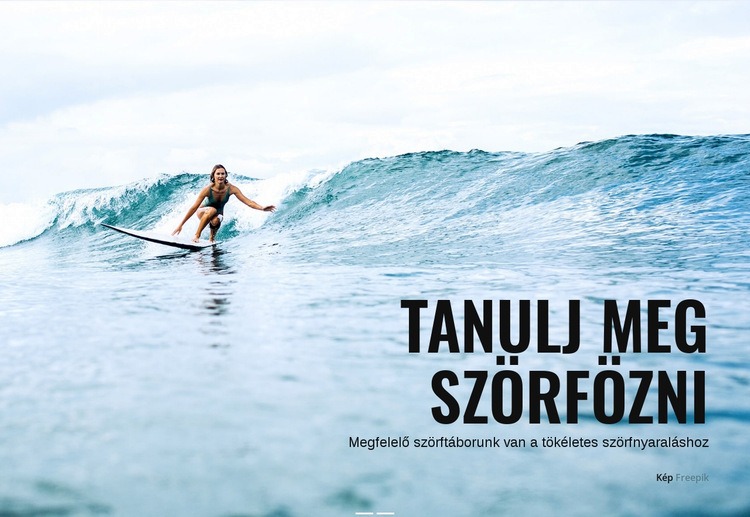 Tanulj meg szörfözni Ausztráliában HTML Sablon