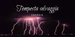 Progettazione Di Siti Web Premium Per Energia Selvaggia Della Tempesta