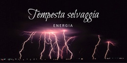 Energia Selvaggia Della Tempesta Modelli Html5 Responsive Gratuiti