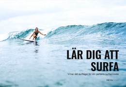 Lär Dig Att Surfa I Australien - Kreativ Mångsidig Webbplatsdesign